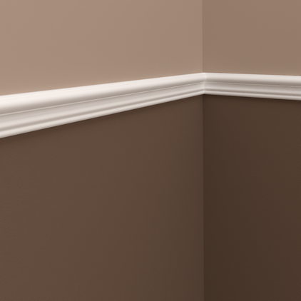 Молдинг под покраску Европласт 1.51.400 2000×45×16 фото в интерьере