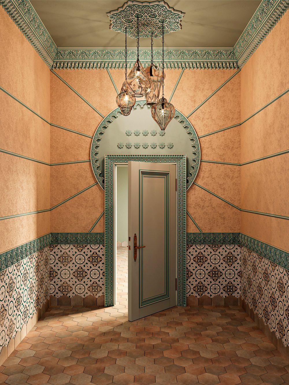 Молдинг под покраску Европласт 1.51.513 2000×121×60 фото в интерьере