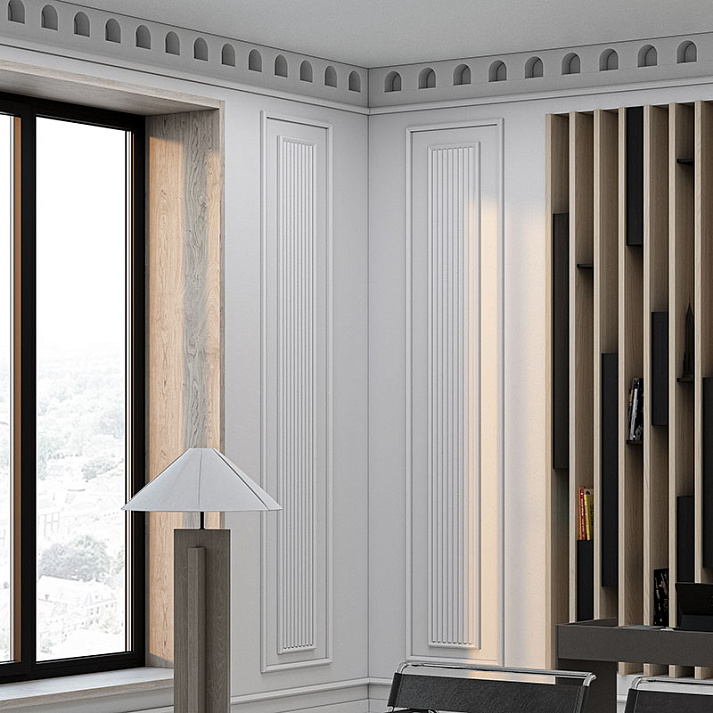 Молдинг под покраску Европласт 1.51.805 2000×50×30 фото в интерьере