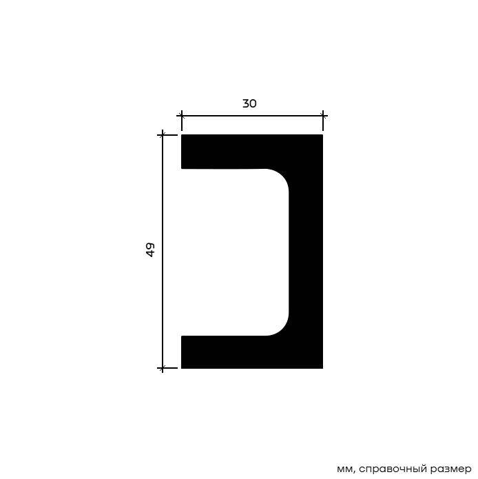 Молдинг под покраску Европласт 1.51.806 2000×49×30
