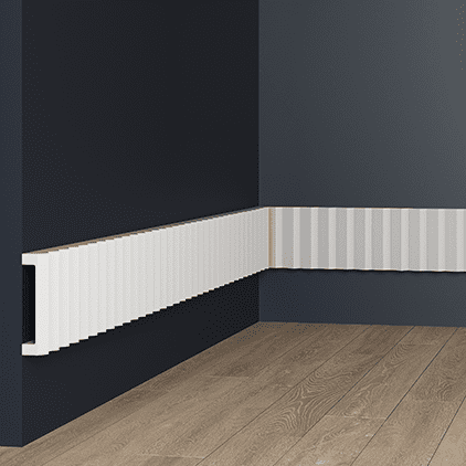 Молдинг под покраску Европласт 1.51.807 2000×100×24 фото в интерьере