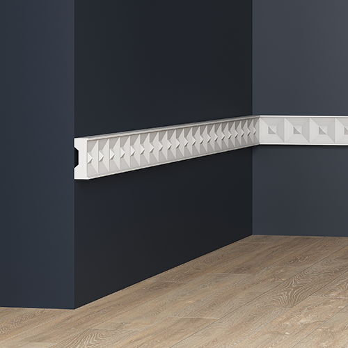 Молдинг под покраску Европласт 1.51.817 2000×56×20 фото в интерьере