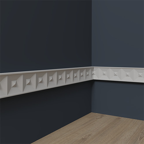 Молдинг под покраску Европласт 1.51.817 2000×56×20 фото в интерьере