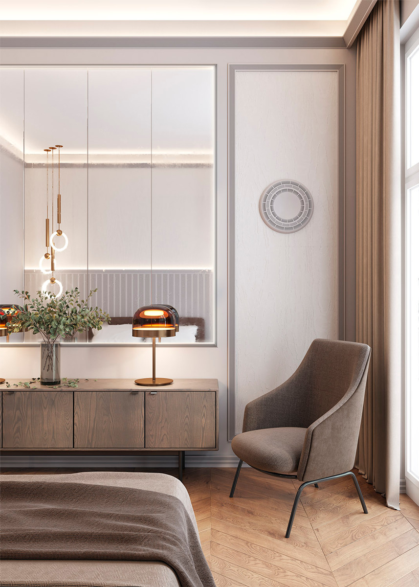 Молдинг под покраску Европласт 1.51.711 с подсветкой 2000×175×55 фото в интерьере