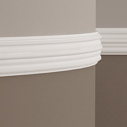 Молдинг под покраску гибкий Европласт 1.51.310 2000×96×19 фото в интерьере