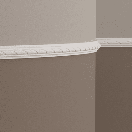 Молдинг под покраску гибкий Европласт 1.51.312 2000×40×18 фото в интерьере