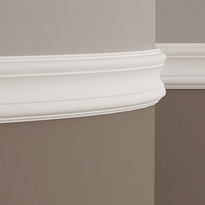 Молдинг под покраску гибкий Европласт 1.51.317 2000×101×20 фото в интерьере