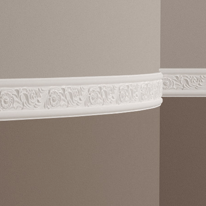 Молдинг под покраску гибкий Европласт 1.51.337 2000×78×12 фото в интерьере