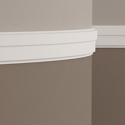 Молдинг под покраску гибкий Европласт 1.51.342 2000×75×15 фото в интерьере