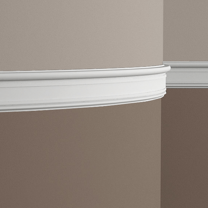 Молдинг под покраску гибкий Европласт 1.51.345 2000×94×22 фото в интерьере