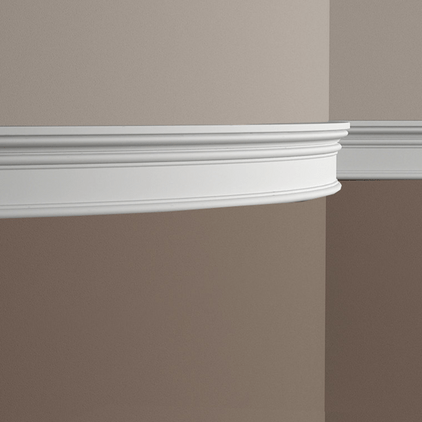 Молдинг под покраску гибкий Европласт 1.51.347 2000×91×27 фото в интерьере