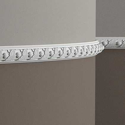 Молдинг под покраску гибкий Европласт 1.51.348 2000×49×25 фото в интерьере