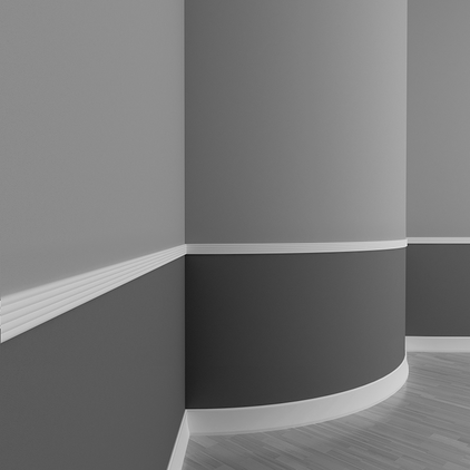 Молдинг под покраску гибкий Европласт 1.51.356 2000×47×9 фото в интерьере