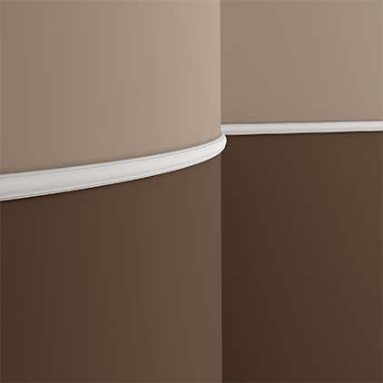 Молдинг под покраску гибкий Европласт 1.51.379 2000×30×13 фото в интерьере