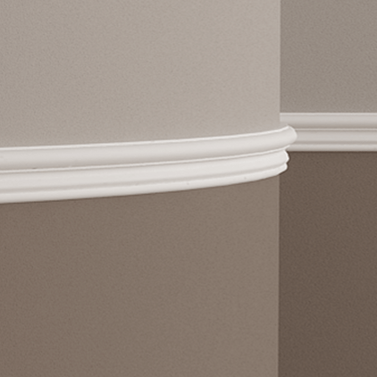 Молдинг под покраску гибкий Европласт 1.51.400 2000×45×16 фото в интерьере