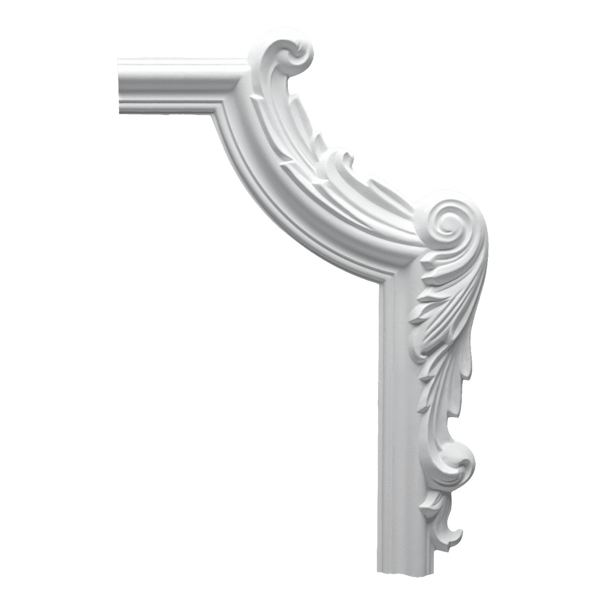 Угловой элемент к молдингу под покраску Европласт 1.52.293 213×395×23