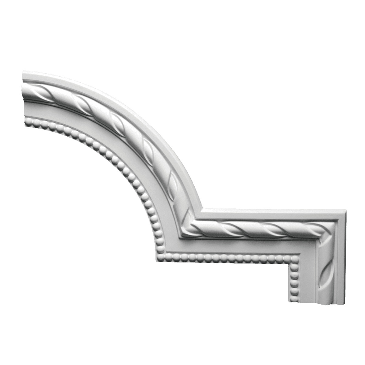 Угловой элемент к молдингу под покраску Европласт 1.52.296 270×390×18