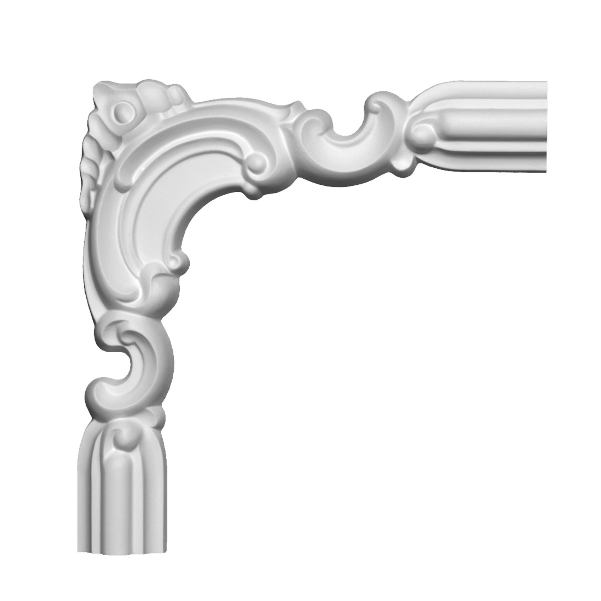Угловой элемент к молдингу под покраску Европласт 1.52.298 215×215×21