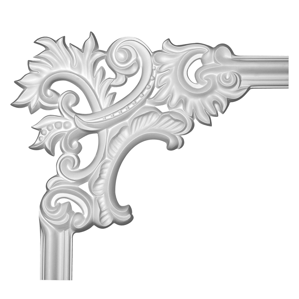 Угловой элемент к молдингу под покраску Европласт 1.52.299 358×323×22