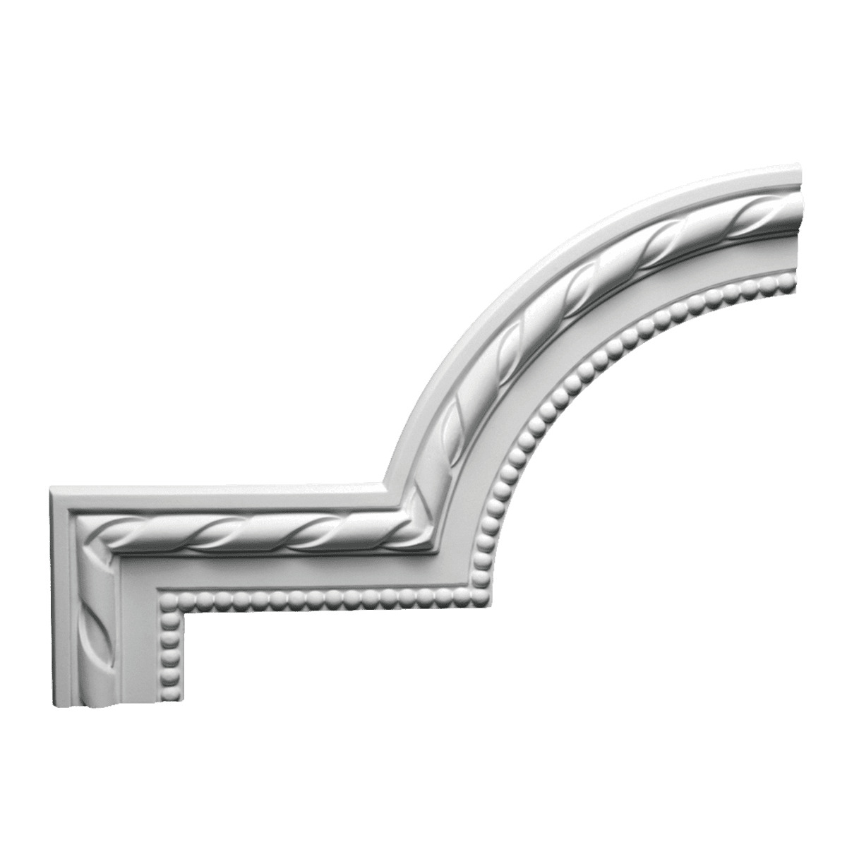 Угловой элемент к молдингу под покраску Европласт 1.52.314 270×390×18