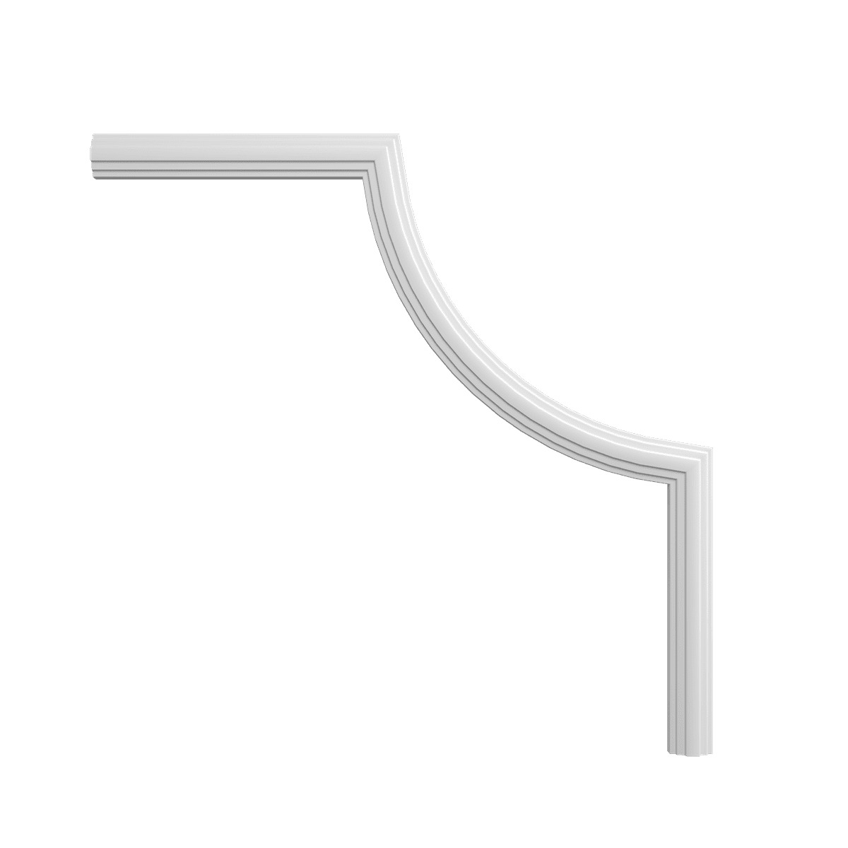 Угловой элемент к молдингу под покраску Европласт 1.52.810 280×280×15