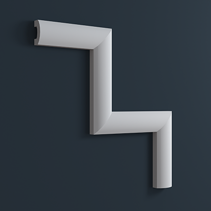 Угловой элемент к молдингу под покраску Европласт 1.52.816 300×300×20