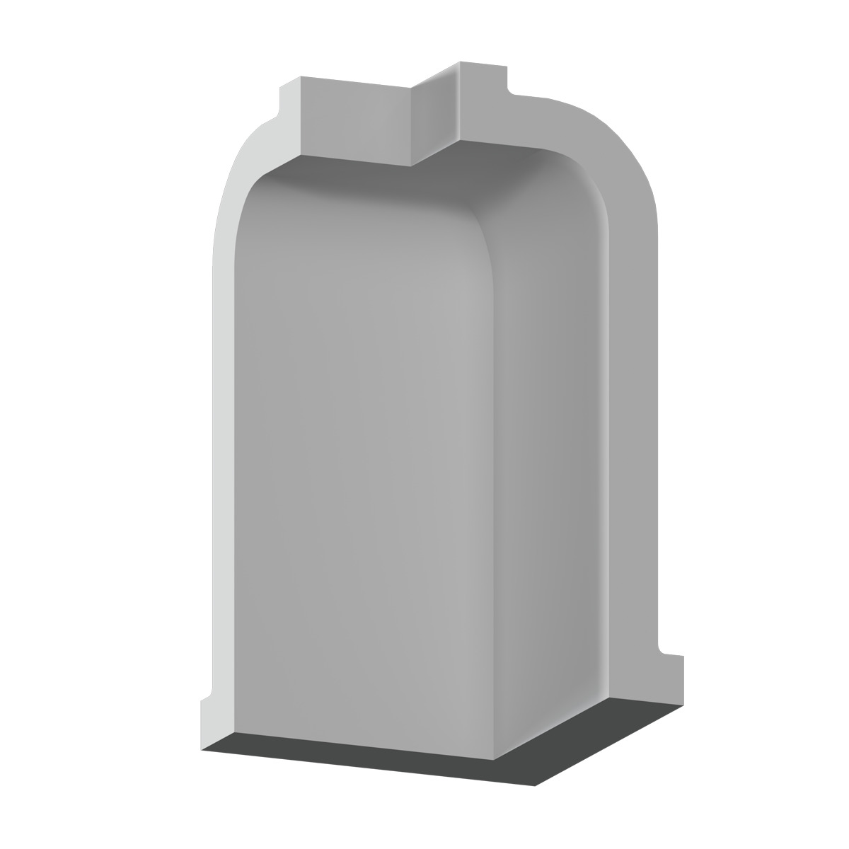 Угловой элемент к молдингу под покраску Европласт 1.52.819 106×200×106