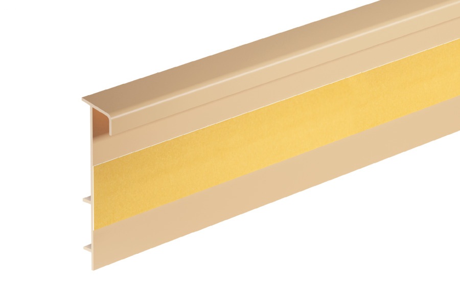 Плинтус ПВХ для ковролина Cezar Бежевый 103 2500×53×13,2