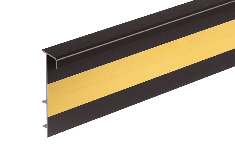 Плинтус ПВХ для ковролина Cezar Шоколадный 117 2500×53×13,2