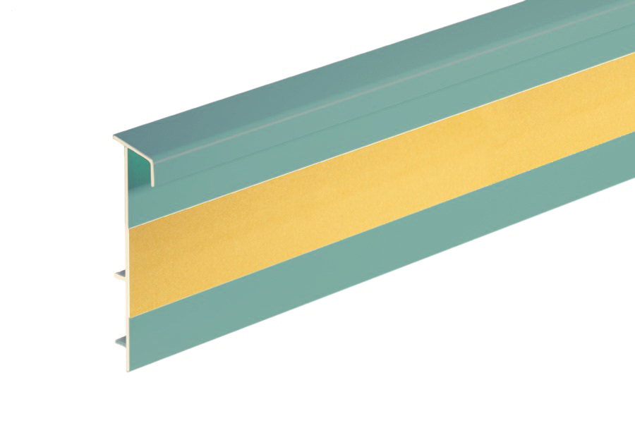 Плинтус ПВХ для ковролина Cezar 141 2500×53×13,2