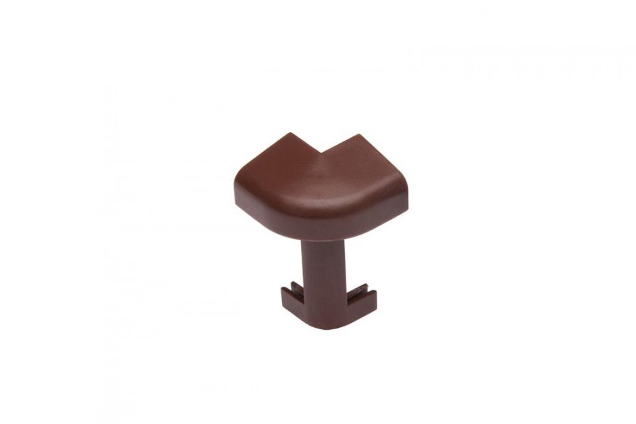 Угол ПВХ внешний для плинтуса Cezar Коричневый 110 39,2 мм