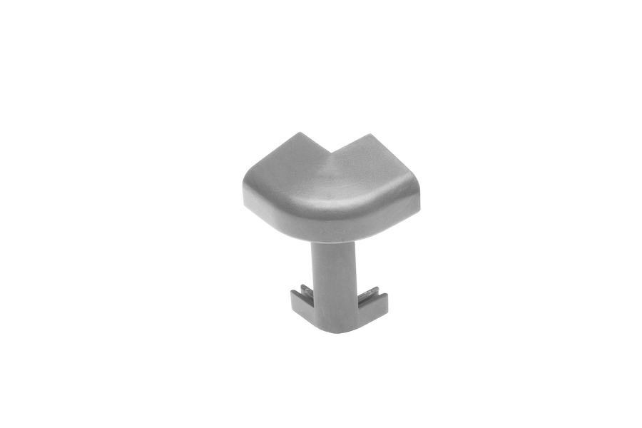 Угол ПВХ внешний для плинтуса Cezar Светло-серый 105 39,2 мм