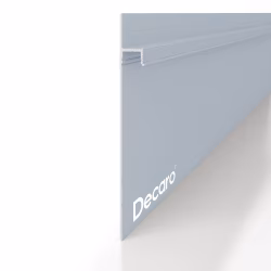 Плинтус алюминиевый скрытый с подсветкой Decaro Invisible i100 под покраску 2000×131×13,5