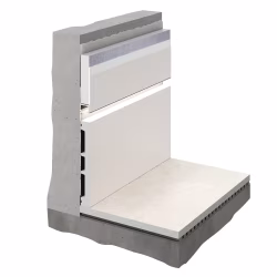Плинтус алюминиевый скрытый с подсветкой Decaro Invisible i100 под покраску 2000×131×13,5