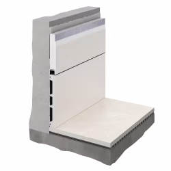 Плинтус алюминиевый скрытый с подсветкой Decaro Invisible i100 под покраску 2000×131×13,5