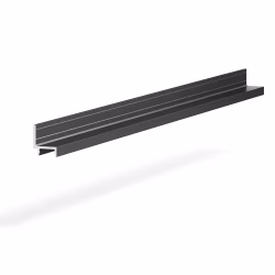 Профиль алюминиевый теневой с подсветкой Laconistiq Universal Panel Черный 44-11-300 3000×21,5×18,1