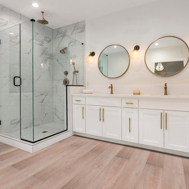 Кварцвиниловый SPC ламинат Evofloor Премиум XL+ Дуб Шитаке F-0055 1545×180×6 фото в интерьере