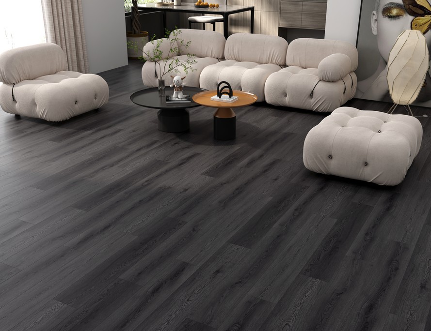 Кварцвиниловый SPC ламинат Evofloor Лайф Дуб Черный Oak Black EIR7639-2 1120×184×4,2