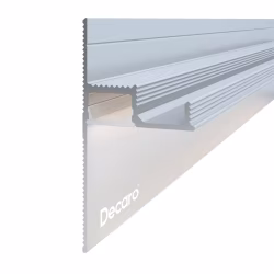Плинтус алюминиевый теневой под покраску с подсветкой Decaro D001 2000×55×27