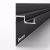 Плинтус алюминиевый теневой с подсветкой Decaro D001A Black Черный 2000×55×27