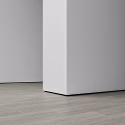 Плинтус алюминиевый теневой с подсветкой Decaro D001A Black Черный 2000×55×27