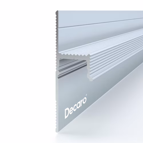 Плинтус алюминиевый теневой под покраску с подсветкой Decaro D003 2000×50×14,5
