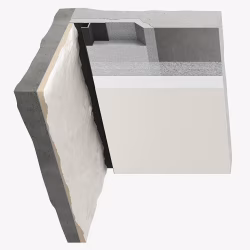 Плинтус алюминиевый теневой с подсветкой Decaro D003A Black Черный 2000×50×14,5
