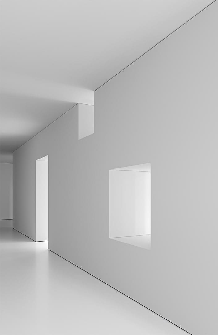 Плинтус алюминиевый теневой под покраску с подсветкой Decaro D003 2000×50×14,5 фото в интерьере