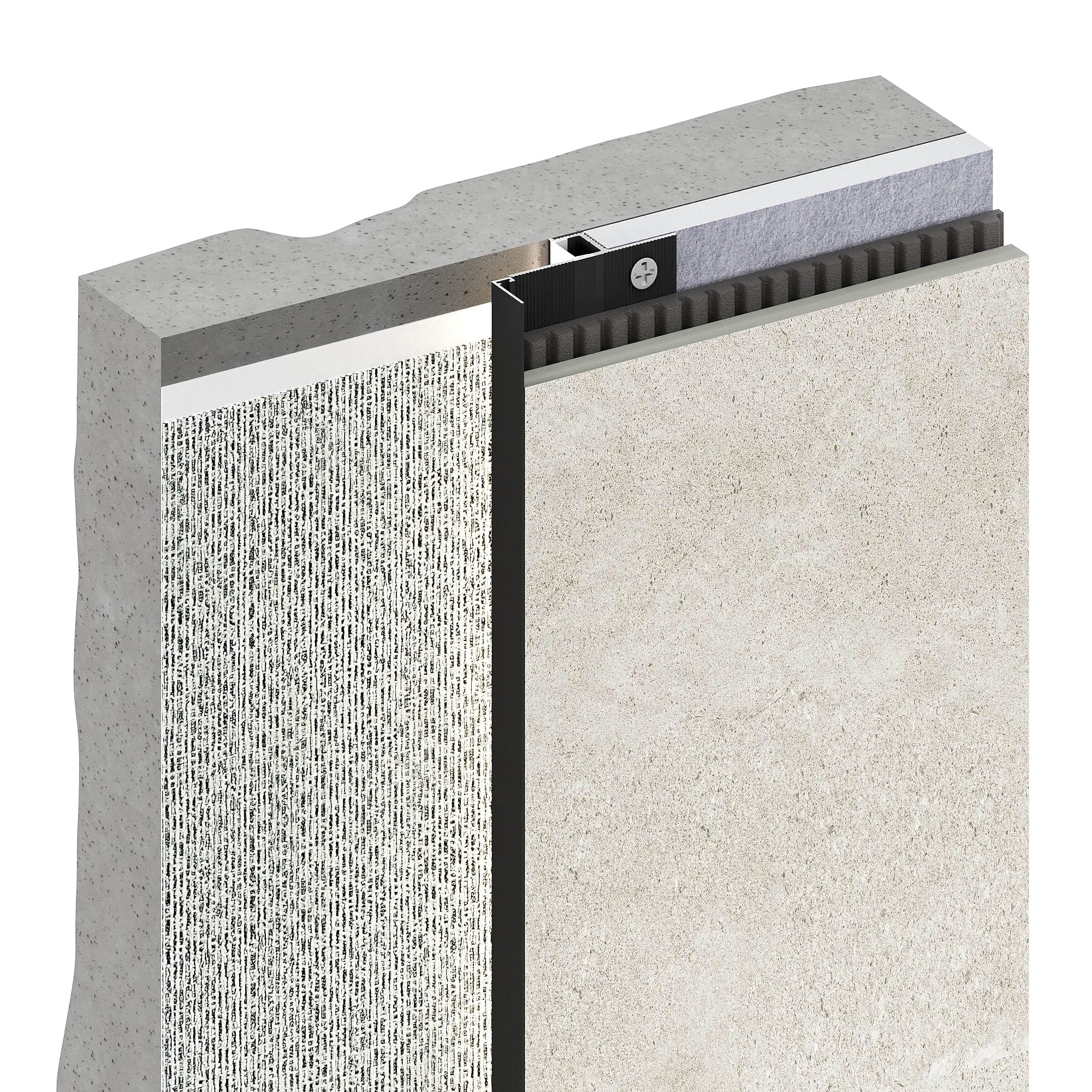 Плинтус алюминиевый теневой под покраску с подсветкой Decaro D003 2000×50×14,5