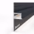 Плинтус алюминиевый теневой с подсветкой Decaro D003A Black Черный 2000×50×14,5