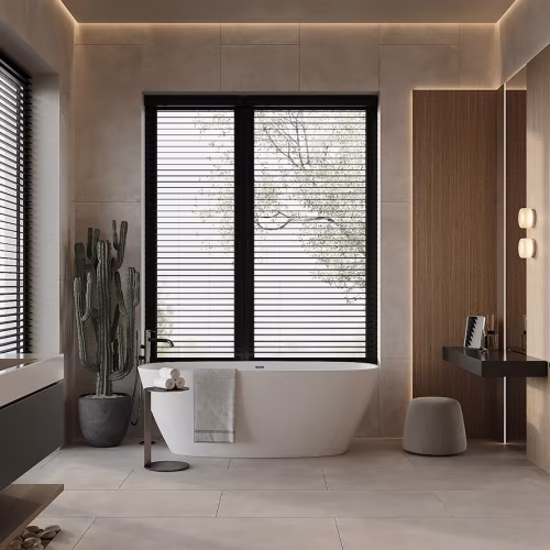 Плинтус алюминиевый теневой с подсветкой Decaro D003.2A Black Черный 2000×50×17