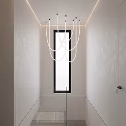 Плинтус алюминиевый теневой с подсветкой Decaro D003.2A Black Черный 2000×50×17