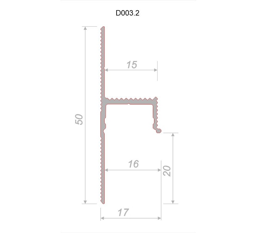 Плинтус алюминиевый теневой с подсветкой Decaro D003.2A Black Черный 2000×50×17 Плинтус алюминиевый теневой с подсветкой Decaro D003.2A Black Черный 2000×50×17