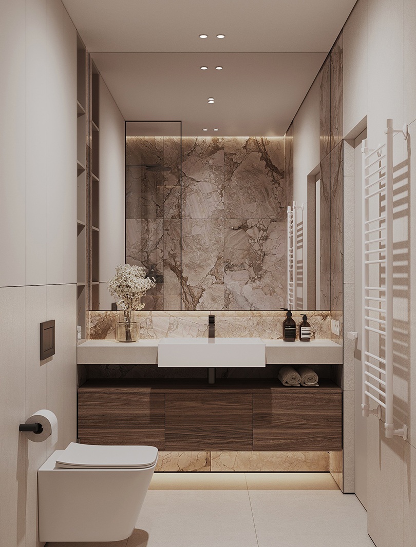 Плинтус алюминиевый теневой Decaro Regulated D004.2A Black /F1A Black Черный 2000×65×16 фото в интерьере